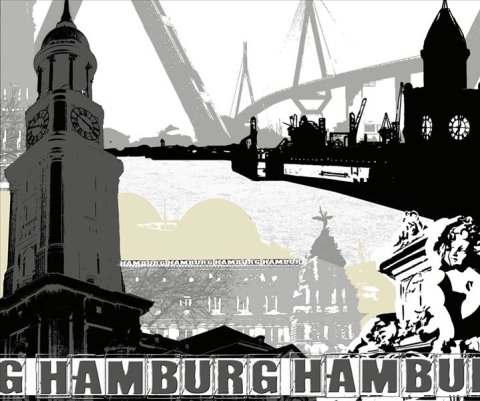 AS Creation XXL City 2010 Hamburg 0420-72 , 42072  3m x 2.5m Fototapete