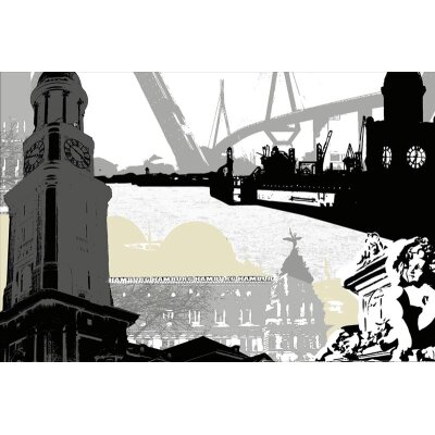 AS Creation XXL City 2010 Hamburg 0420-74 , 42074  5m x 3.33m Fototapete