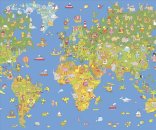 AS Creation XXL Kids 2010 World Map 0451-72 , 45172  3m x...