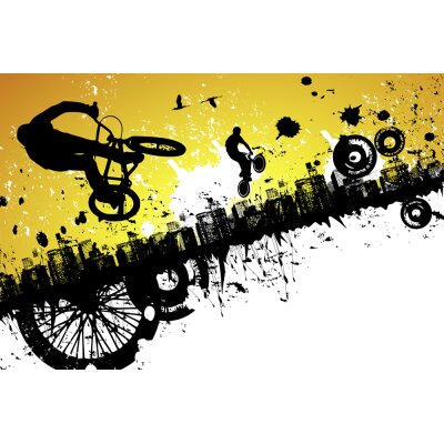 AS Creation XXL Wallpaper 2 BMX Riders Fototapete 470-343