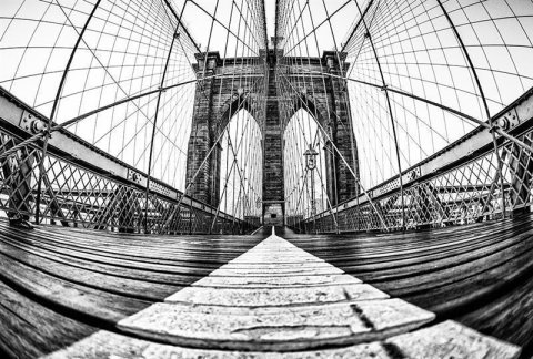 AS Creation AP Digital Brooklyn Bridge View Fototapete Größe 4,00m x 2,70 m  AP 470-521