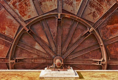 AS Creation AP Digital Iron Wheel Fototapete Größe 2,00m x 1,33 m M 470-467