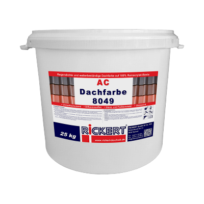 Rickert Dachfarbe AC 8049 glänzend 25 kg – wetterbeständig, diffusionsoffen & regendicht (versandkostenfrei)