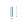 NMC WALLSTYL  CF1   110x22 mm 200 cm Sockelleisten