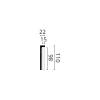 NMC WALLSTYL CF2  Abdecksockelleisten 110x22 mm  200cm