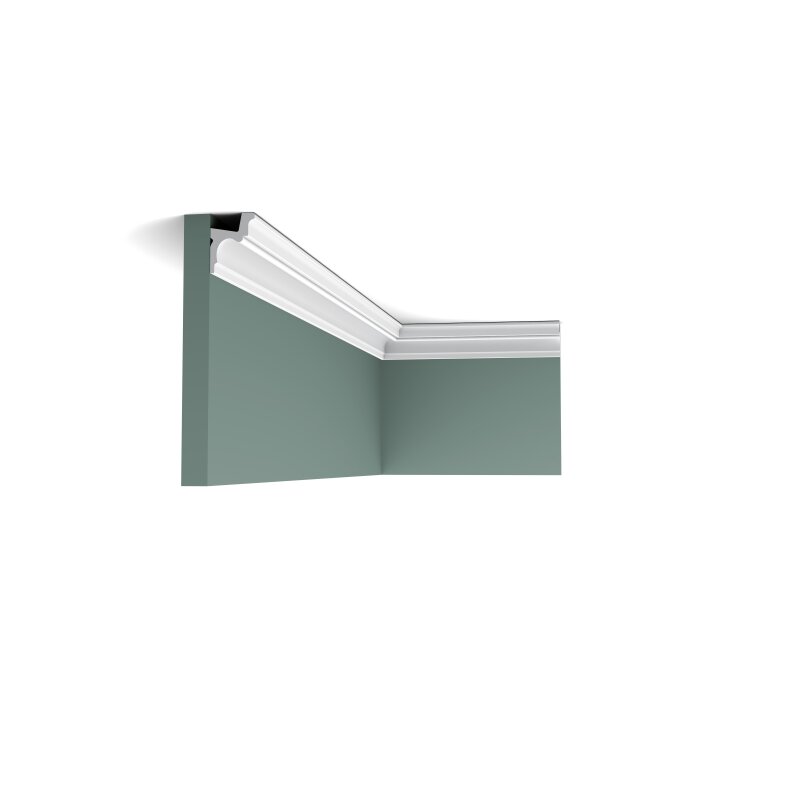 Orac Decor Eckleiste CX108 – 200 Cm X 5,4 Cm X 5,5 Cm, Aus Extrudiertem Polystyrol (HDPS), Vorgrundiert, Für Innen & Außen