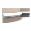 Orac Wandleiste flexibel / biegbar  P4020F 200 x 2,9 x 5 cm