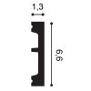 Orac SX157-RAL9003 Sockelleiste RAL 9003 fertig beschichtet SX157-RAL9003 200 x 1,3 x 6,6 cm