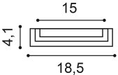Orac Pilaster   K202 18,5 x 4,1 x 54,1 cm