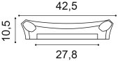 Orac Pilaster   K251 42,5 x 10,5 x 35 cm