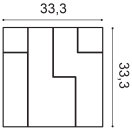 Orac 3D Paneel  W102 33,3 x 33,3 x 2,5 cm