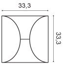 Orac 3D Paneel  W107 33,3 x 33,3 x 2,9 cm