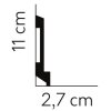 Mardom Decor Sockelleiste Polyforce MD025 200 x 11 x  2,7  cm