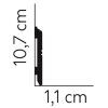 Mardom Decor Sockelleiste Polyforce MD354 200 x 10,7 x  1,1  cm