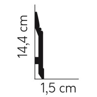 Mardom Decor Sockelleiste Polyforce MD361 200 x 14,4 x...
