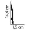Mardom Decor Sockelleiste Polyforce MD361 200 x 14,4 x  1,5  cm