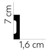 Mardom Decor Sockelleiste - flexibel Flexible Profoam MD359F 200 x 7 x  1,6  cm