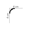 Mardom Decor Deckenleiste Profoam MDB136  200 x 4 x 4 cm