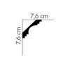 Mardom Decor Deckenleiste Profoam MDB152  200 x 7,6 x  7,6  cm