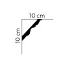 Mardom Decor Deckenleiste - flexibel Flexible Profoam MDB108F  200 x 10 x 10 cm
