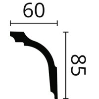 NMC Zierprofile Deckenleisten NMC GL NOMASTYL® Höhe (H) 85 mm Breite (W) 60 mm