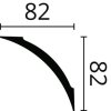 NMC Zierprofile Deckenleisten NMC NE3 Pure NOMASTYL® 82 x 82 mm