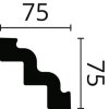 NMC Zierprofile Deckenleisten NMC ST3 NOMASTYL® 75 x 75 mm