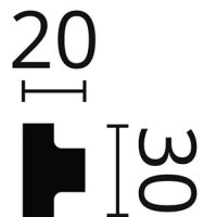 NMC T40  WALLSTYL® 30 mm x 20 mm Wandleisten
