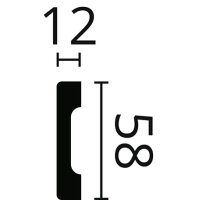 NMC WD4 WALLSTYL® Wandleisten 58 mm x 12 mm