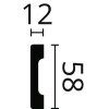 NMC WD4 WALLSTYL® Wandleisten 58 mm x 12 mm