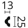 NMC WL7** WALLSTYL® Wandleisten 25 mm x 13 mm