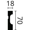 NMC FD7 WALLSTYL® Sockelleisten 70 mm x 15 mm