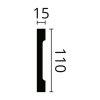 NMC  FD2S FLEX WALLSTYL®  flexible Sockelleisten  110 mm x 15 mm