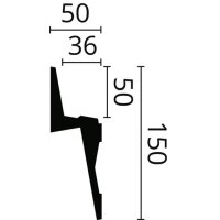 NMC Zierprofile Lichtleisten /für  indirekte Beleuchtung NMC IL8  ARSTYL®