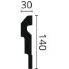 NMC Zierprofile Fassade Tür-/Fensterumrandungen NMC MA1 DOMOSTYL® 140 mm x 30mm Länge 2 m