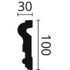 NMC Zierprofile Fassade Tür-/Fensterumrandungen NMC MA16 DOMOSTYL® 100 x 30 mm Länge 2 m