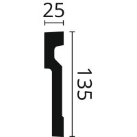 NMC Zierprofile Fassade Tür-/Fensterumrandungen NMC MA3 DOMOSTYL® 134x25 mm Länge 2 m