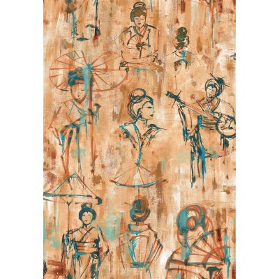 JV451 Yumiko Tapeten Smita Schmitz  6005 Bedruktes Gras und Bomboo auf Vlies