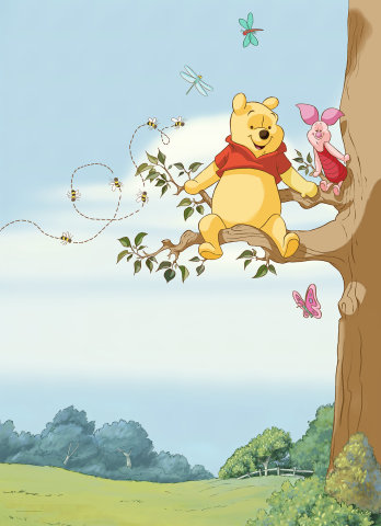 Tapeten Komar 4-4116  Fototapete "Winnie Pooh Tree"   bunt         