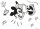 Tapeten Komar 14009h  Deco-Sticker "Minnie Scream"  grau/schwarz           