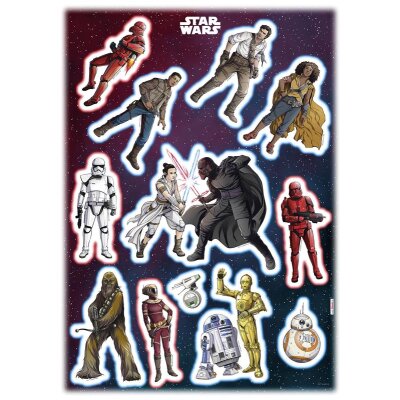 Tapeten Komar 14021h  Deco-Sticker "Star Wars Heroes Villains"  bunt