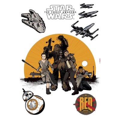 Tapeten Komar 14025h  Deco-Sticker "Star Wars Resistance"  gelb/schwarz