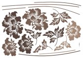 Tapeten Komar 17704h  Deco-Sticker "Grace"  braun            