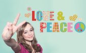 Tapeten Komar 17718h  Deco-Sticker "Love and Peace"  bunt          