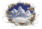 Tapeten Komar 17724h  Deco-Sticker "Break Out Clouds"  bunt          