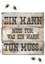 Tapeten Komar 17800h  Deco-Sticker "Ein Mann muss...