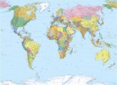 Tapeten Komar 4-050  Fototapete "World Map"...