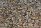 Tapeten Komar 8-727  Fototapete "Stone Wall"  grau/braun           