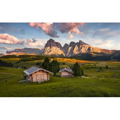 Tapeten Komar SHX9-022  Vlies Fototapete "Dolomitentraum"  bunt