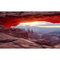 Tapeten Komar SHX9-058  Vlies Fototapete "Mesa Arch"  braun, rot
